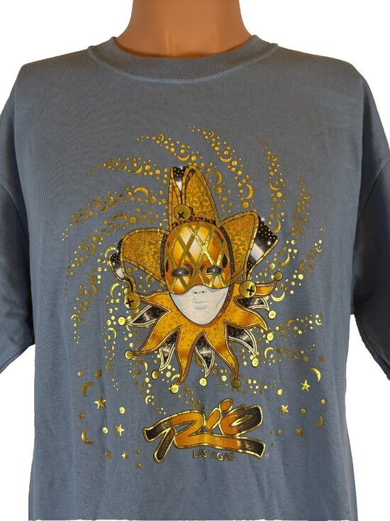 Rio Other - Vintage Rio Las Vegas T Shirt Mens Size L Blue Hotel Casino Masquerade